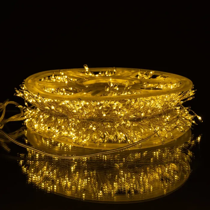 Новорічна гірлянда кімнатна роса Хвойна лапа 50 м 1500 LED білий провід Жовте сяйво D1500L50MWY (D1500L50MWY) - изображение 8