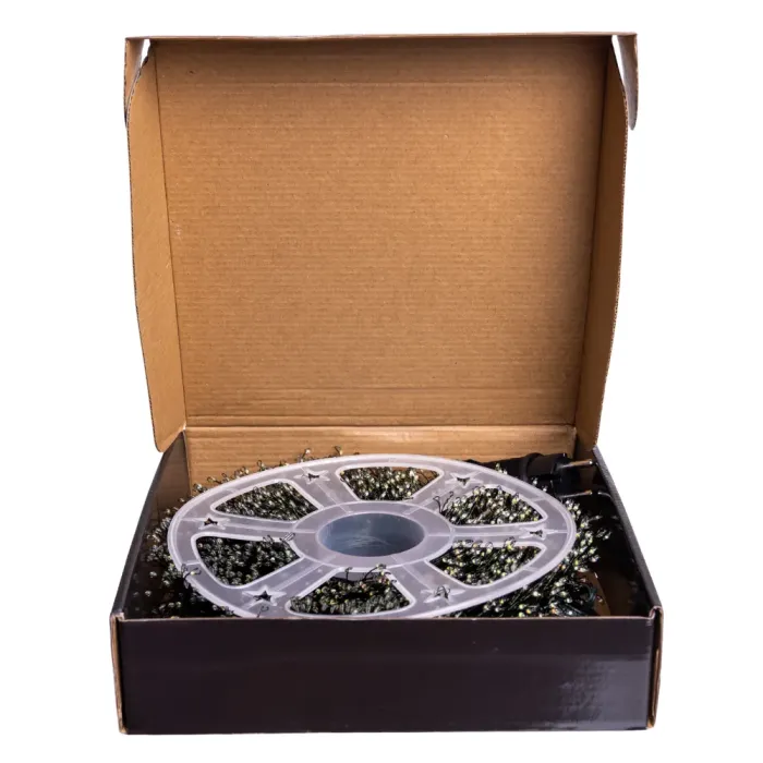 Новорічна гірлянда кімнатна роса Хвойна лапа 50 м 1500 LED зелений провід Мультиколір D1500L50MGML (D1500L50MGML) - зображення 6