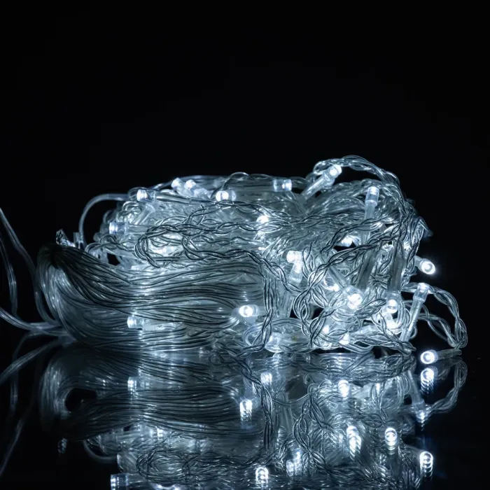 Новорічна гірлянда штора 1,5х1,5 м 64 LED білий провід Білий ZWM1564LEDW (ZWM1564LEDW) - изображение 1
