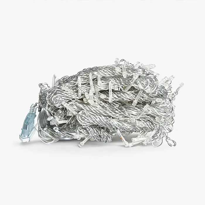 Новорічна гірлянда штора 3х3 м 192 LED кімнатна білий провід Білий ZWM33192LEDW (ZWM33192LEDW) - зображення 4