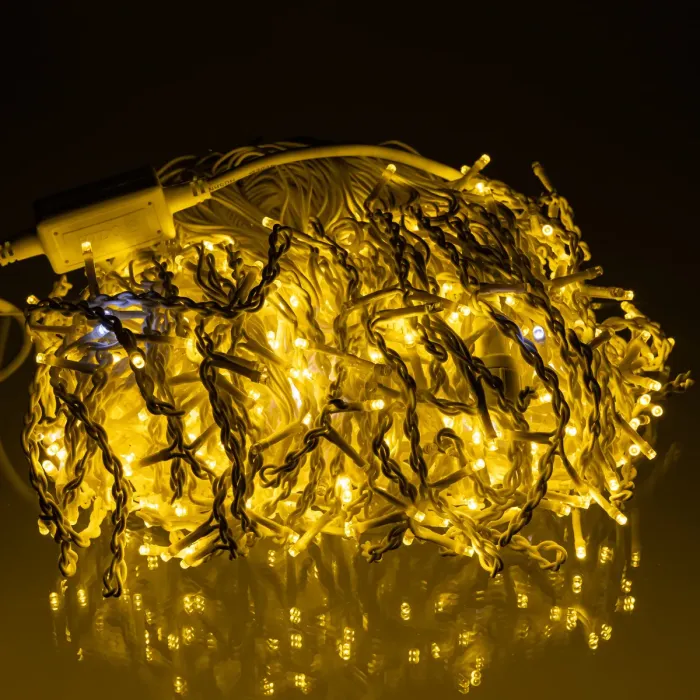 Вулична гірлянда Бахрома 36 м 600 LED білий провід Жовте сяйво36MWY (36MWY) - зображення 5