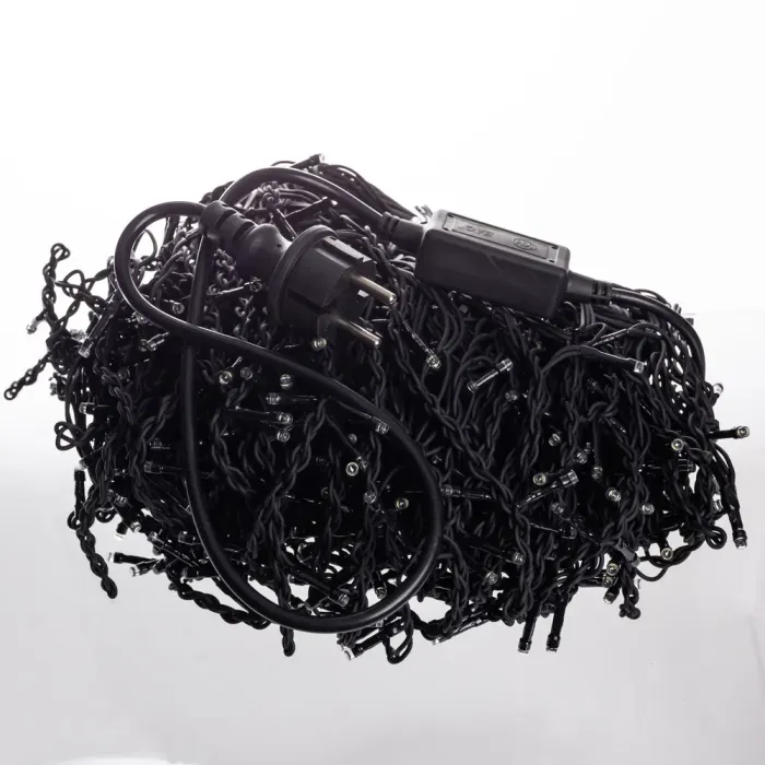 Новорічна гірлянда вулична Бахрома 36 м 600 LED чорний провід Білий 36МBW (36МBW) - изображение 3