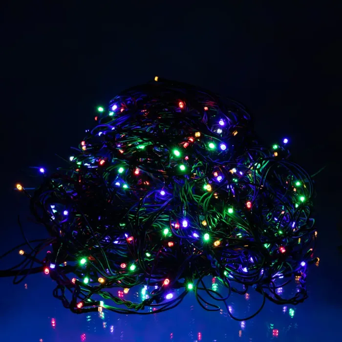 Новорічна гірлянда вулична Бахрома 36 м 600 LED чорний провід Мультиколор 36МBML (36МBML) - зображення 2