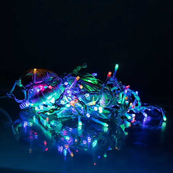 Новорічна гірлянда вулична Бахрома 6 м 105 LED білий провід Мультиколор 6MWMLNEW (6MWMLNEW) - зображення 3