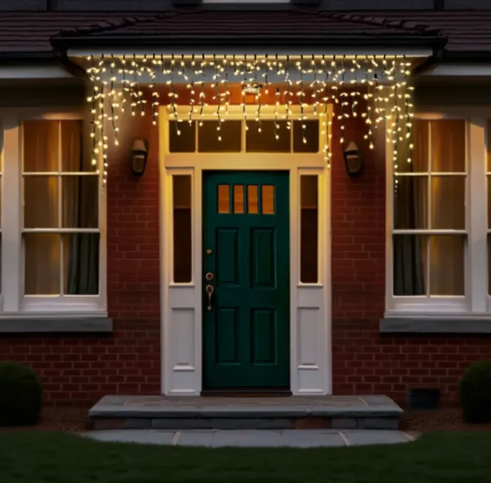 Новорічна гірлянда вулична Бахрома 6 м 105 LED білий провід Жовтий 6МWY (6МWY) - изображение 2