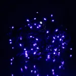 Новорічна гірлянда вулична Бахрома 6 м 105 LED чорний провід Синій 6МBBL (6МBBL)