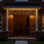 Новорічна гірлянда вулична Бахрома 6 м 105 LED чорний провід Жовтий 6МBY (6МBY)