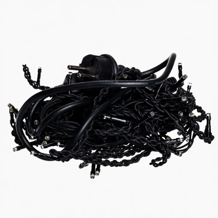 Новорічна гірлянда вулична Бахрома 6 м 105 LED чорний провід Жовтий 6МBY (6МBY) - изображение 4