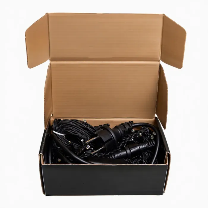 Новорічна гірлянда вулична Бахрома 6 м 105 LED чорний провід Жовтий 6МBY (6МBY) - изображение 5