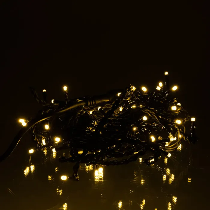 Новорічна гірлянда вулична Бахрома 6 м 105 LED чорний провід Жовтий 6МBY (6МBY) - изображение 6