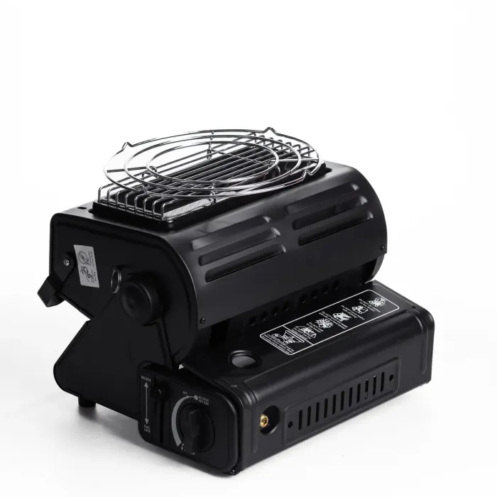 Обігрівач-плита туристична газова HP-DS3-8 1300 Вт чорна газова плита настільна (HP-DS3-8) - зображення 2