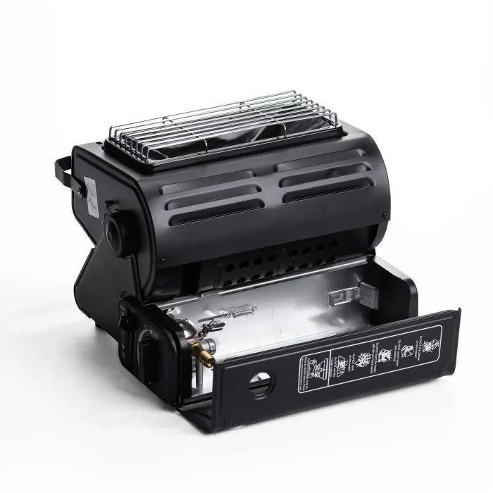 Обігрівач-плита туристична газова HP-DS3-8 1300 Вт чорна газова плита настільна (HP-DS3-8) - зображення 5