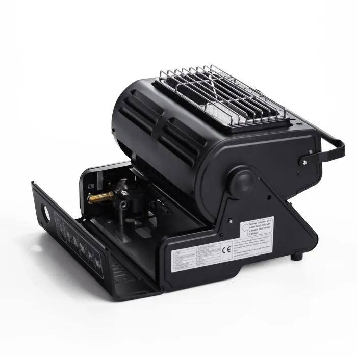 Обігрівач-плита туристична газова HP-DS3-8 1300 Вт чорна газова плита настільна (HP-DS3-8) - зображення 8