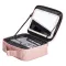 Органайзер косметичка з еко шкіри з дзеркалом та підсвічуванням 26×22×9 см (HP-10-2AP)