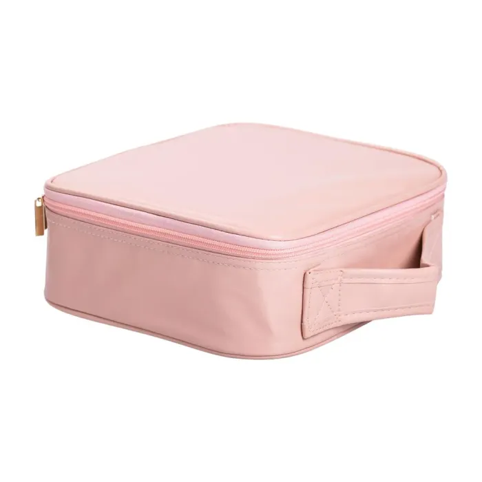 Органайзер косметичка з еко шкіри з дзеркалом та підсвічуванням 26×22×9 см (HP-10-2AP) - зображення 7