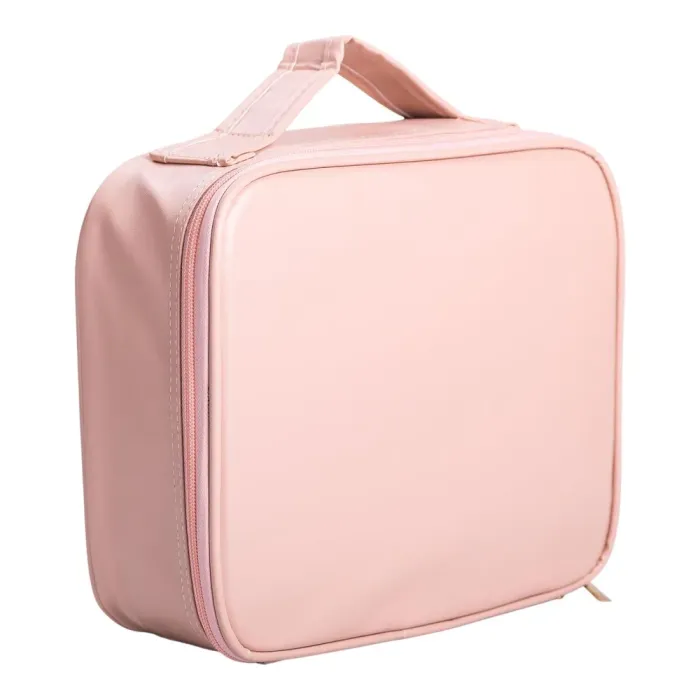 Органайзер косметичка з еко шкіри з дзеркалом та підсвічуванням 26×22×9 см (HP-10-2AP) - зображення 8