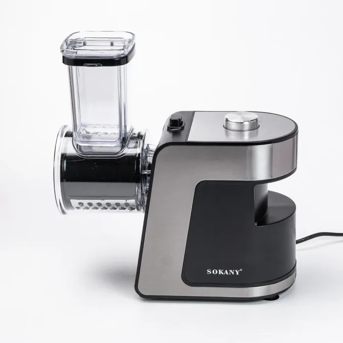 Овощерезка Sokany электрическая 5 в 1 многофункциональная универсальная электроовочерезка с насадками (SK-1180) - изображение 5