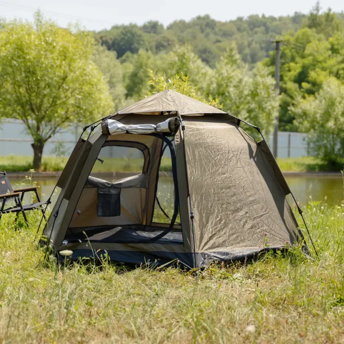 Намет автоматичний тримісний 240×210×130 (см) кемпінговий туристичний LU-020 Хакі (LU-020) - зображення 5