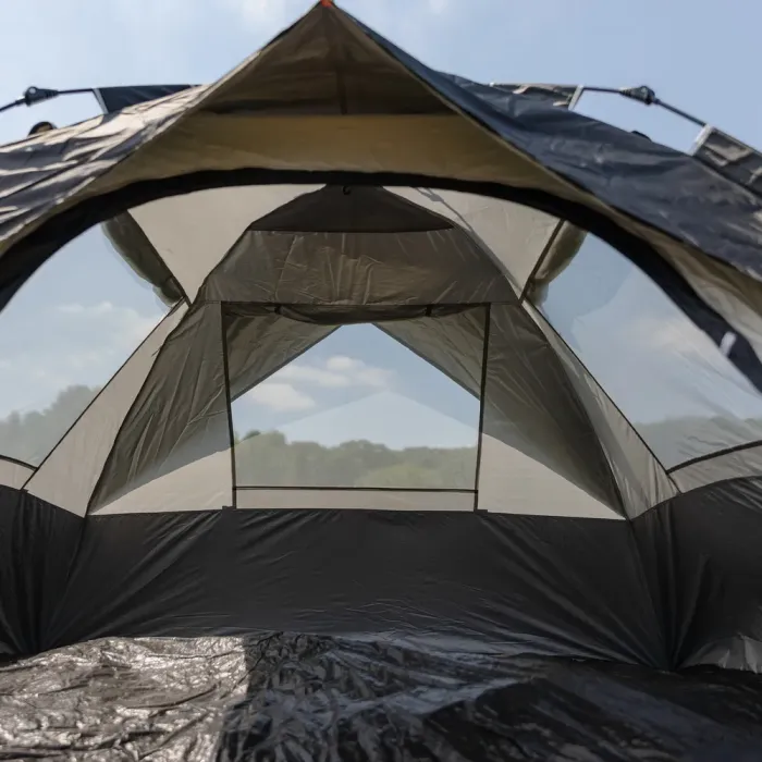 Намет автоматичний тримісний 2 на 2 (м) кемпінговий туристичний LU-016B Чорний (LU-016B) - изображение 9