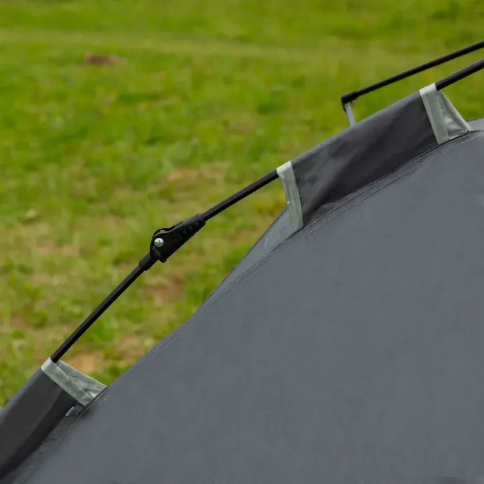 Намет для кемпінгу автоматичний 2 місний туристичний для риболовлі з москітною сіткою тримісний (LU002G) - зображення 2