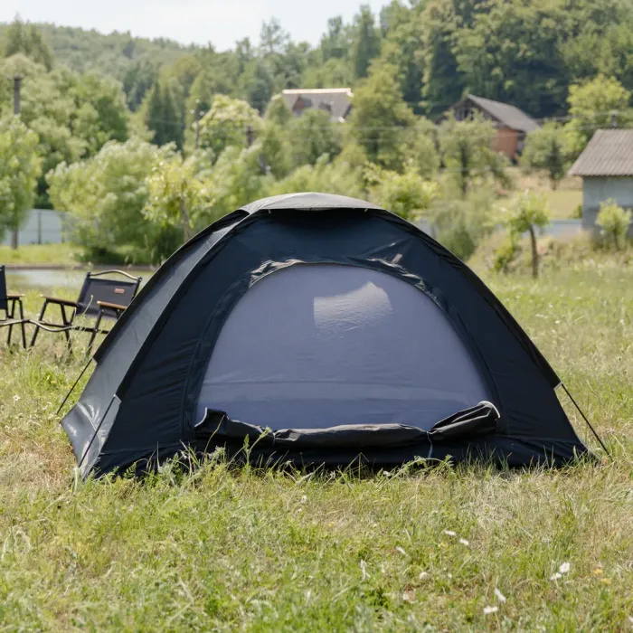 Намет двомісний 200×150×120 см кемпінговий туристичний для риболовлі LU-025B Чорний (LU-025B) - изображение 3