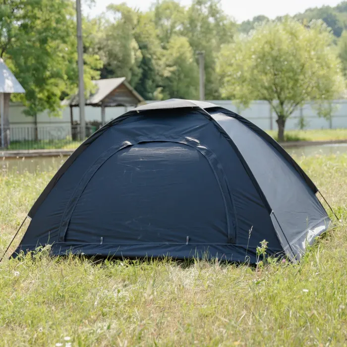 Намет двомісний 200×150×120 см кемпінговий туристичний для риболовлі LU-025B Чорний (LU-025B) - изображение 4