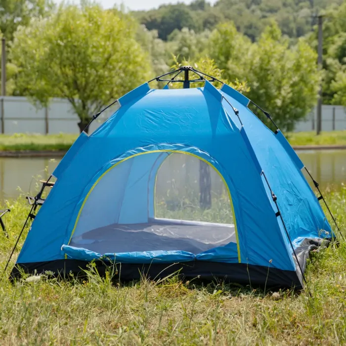 Намет кемпінговий 2 на 2 метри автоматичний для риболовлі походу туристичний LU-019BL Блакитний (LU-019BL) - изображение 2