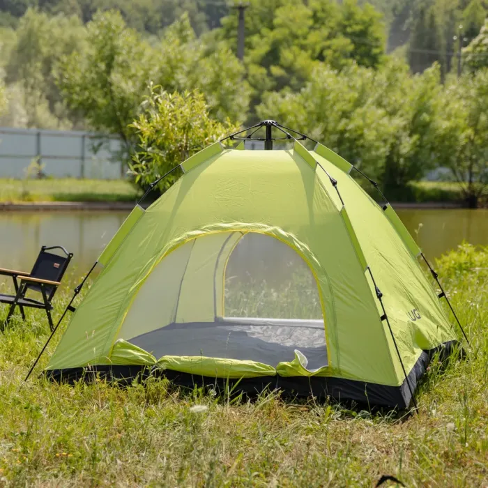 Намет кемпінговий 2 на 2 метри автоматичний для риболовлі походу туристичний LU-019M Салатовий (LU-019M) - изображение 2