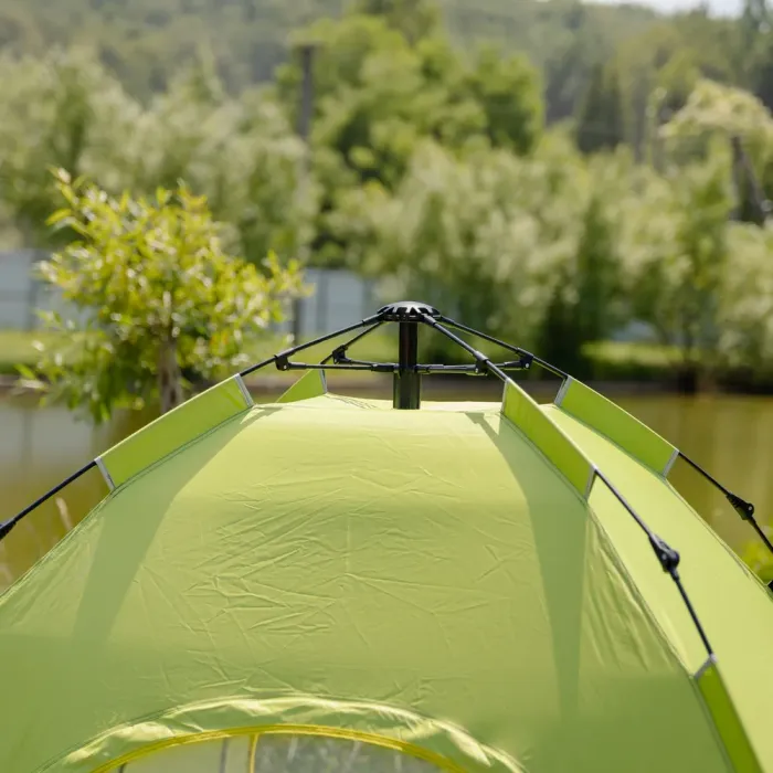 Намет кемпінговий 2 на 2 метри автоматичний для риболовлі походу туристичний LU-019M Салатовий (LU-019M) - изображение 6