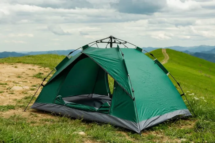 Палатка кемпинговая автоматическая 2х местная для рыбалки самораскладывающаяся с москитной сеткой летняя (LU001B) - изображение 2