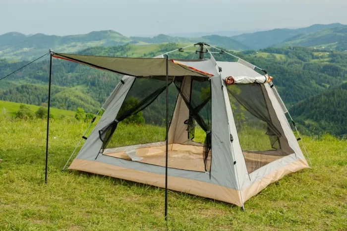 Намет кемпінговий автоматичний 2х місний для риболовлі для туризму швидкозбірний туристичний (LU003G) - зображення 1