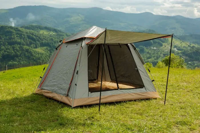 Намет кемпінговий автоматичний 2х місний для риболовлі для туризму швидкозбірний туристичний (LU003G) - зображення 2