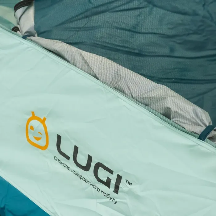 Намет кемпінговий тримісний з тентом автоматичний для туризму для риболовлі для походу для пляжу літній (LU005BL) - зображення 9