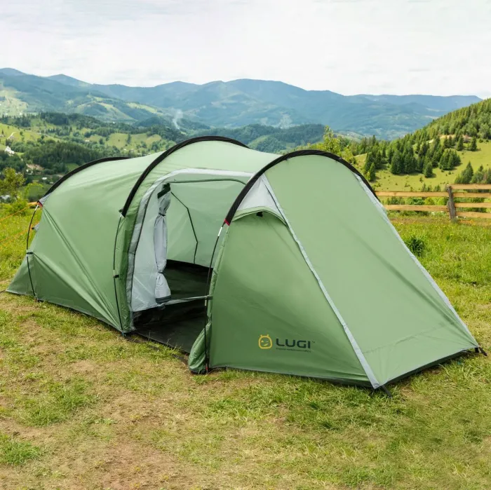 Намет туристичний з тентом 4 х місний кемпінг для риболовлі для туризму водонепроникна (LU004) - зображення 3