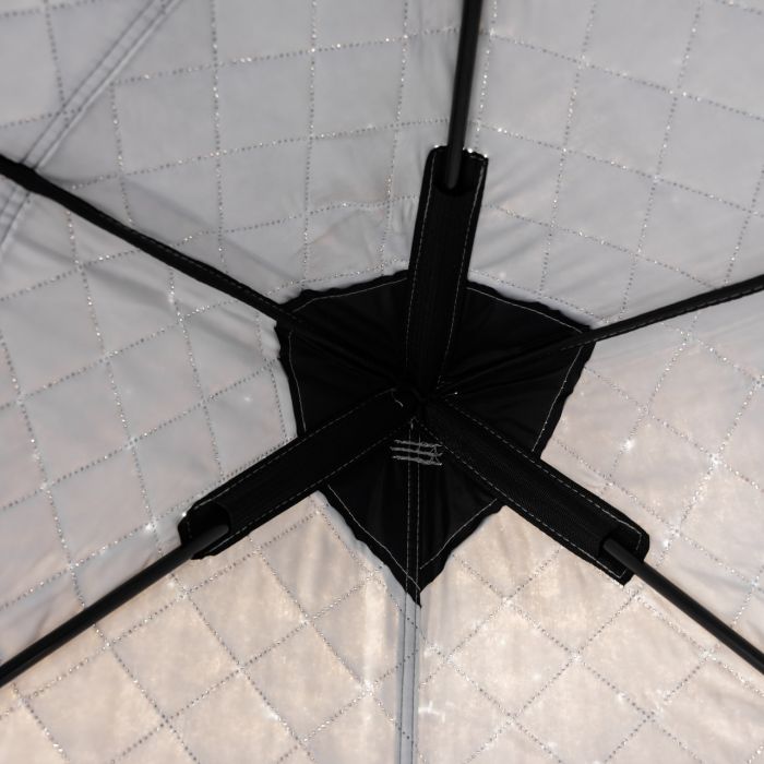 Намет зимовий утеплений "куб" (3-місний 210х210х210), Зимовий намет для рибалки туризму кемпінгу та подорожей Чорний LU-BD18B (LU-BD18B) - изображение 5