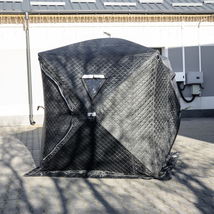 Намет зимовий утеплений "куб" (3-місний 210х210х210), Зимовий намет для рибалки туризму кемпінгу та подорожей Чорний LU-BD18B (LU-BD18B) - изображение 9