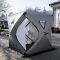 Намет зимовий утеплений "куб" (3-місний 210х210х210), Зимовий намет для рибалки туризму кемпінгу та подорожей Сірий LU-BD18G (LU-BD18G)
