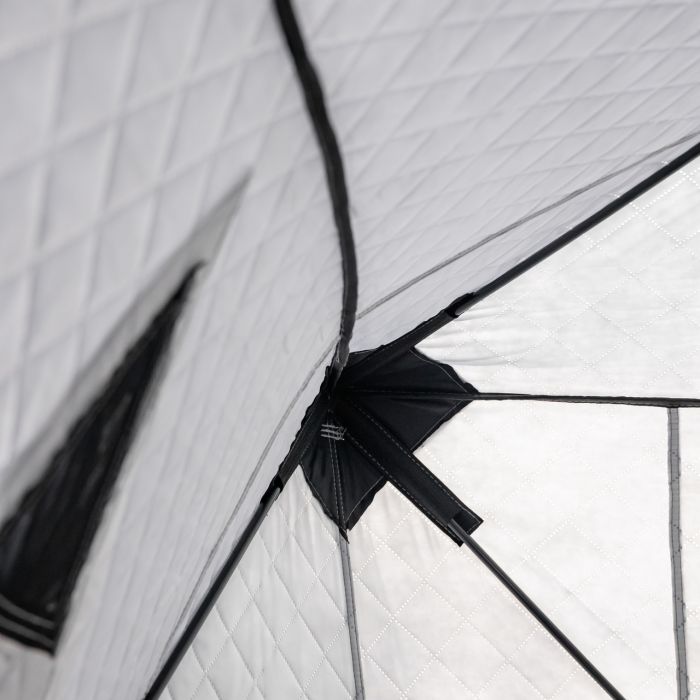 Намет зимовий утеплений "куб" (3-місний 210х210х210), Зимовий намет для рибалки туризму кемпінгу та подорожей Сірий LU-BD18G (LU-BD18G) - изображение 2