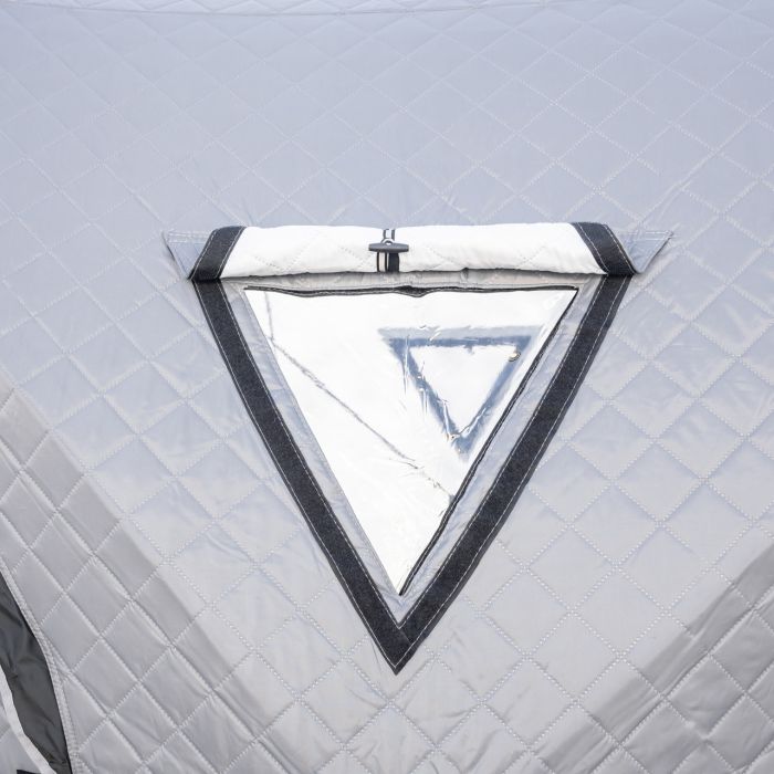 Намет зимовий утеплений "куб" (3-місний 210х210х210), Зимовий намет для рибалки туризму кемпінгу та подорожей Сірий LU-BD18G (LU-BD18G) - изображение 4