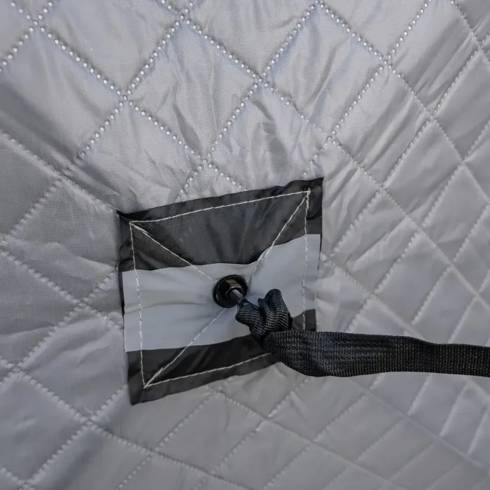 Намет зимовий утеплений "куб" (3-місний 210х210х210), Зимовий намет для рибалки туризму кемпінгу та подорожей Сірий LU-BD18G (LU-BD18G) - зображення 9