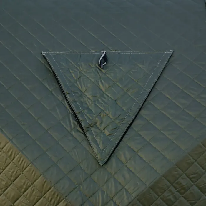 Намет зимовий утеплений "куб" 4-місний LUGI (210х210х210), Зимовий намет для рибалки туризму кемпінгу та подорожей Хакі LU-BD21 (LU-BD21) - зображення 6