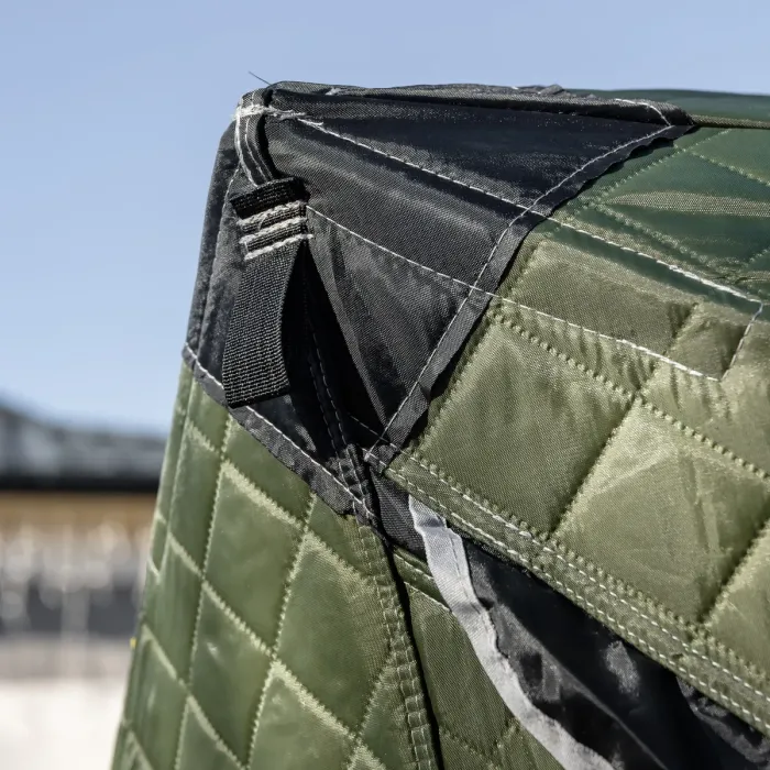 Намет зимовий утеплений "куб" 4-місний LUGI (210х210х210), Зимовий намет для рибалки туризму кемпінгу та подорожей Хакі LU-BD21 (LU-BD21) - зображення 7