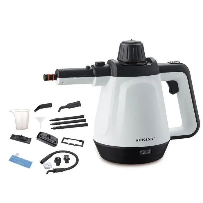 Пароочиститель с насадками для сборки мебели окон кухни или автомобиля Sokany (HP-UR-1) - изображение 1