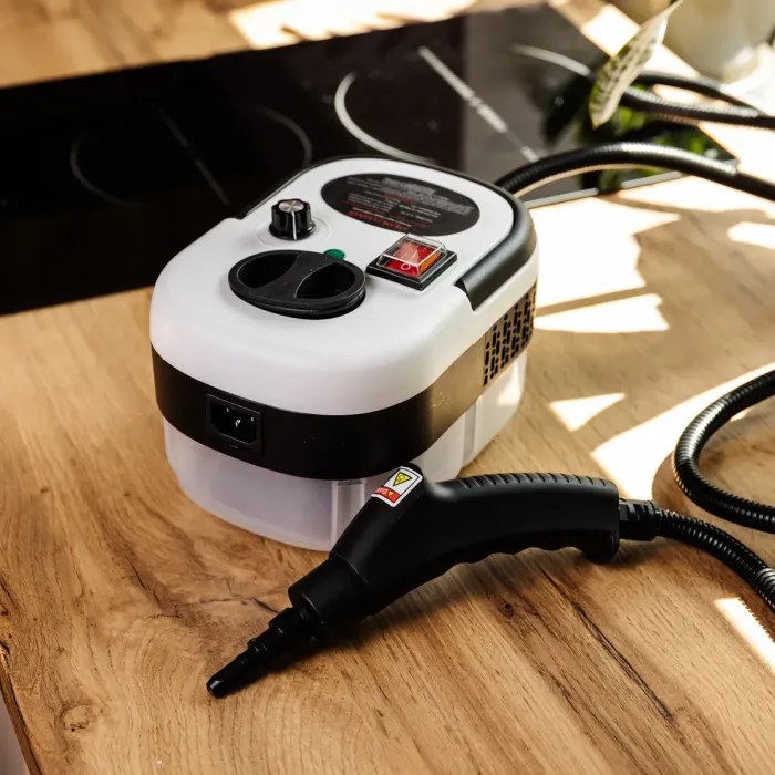 Пароочисник ручний Steam Cleaner 2500 Вт із набором та баком 1.2л HP-SC-002-white (HP-SC-002-white) - зображення 3