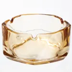 Попільничка скляна Diamond Faceted 12 см, золотистий Yiwu HP-34-78 (HP-34-78)