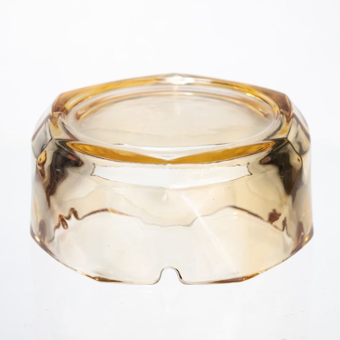 Попільничка скляна Diamond Faceted 12 см, золотистий Yiwu HP-34-78 (HP-34-78) - изображение 4