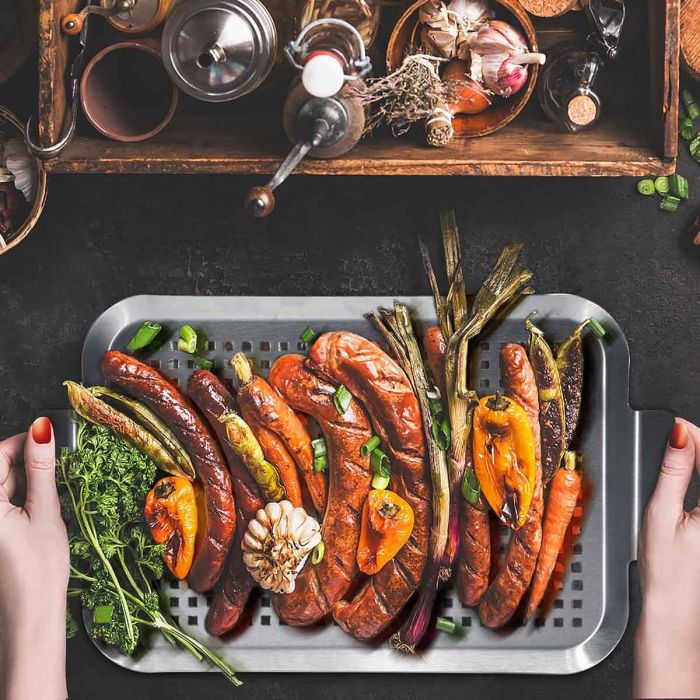 Перфорований вок-деко 33,1 x 2 x 18,7 см GRILLI 777637 - зображення 4