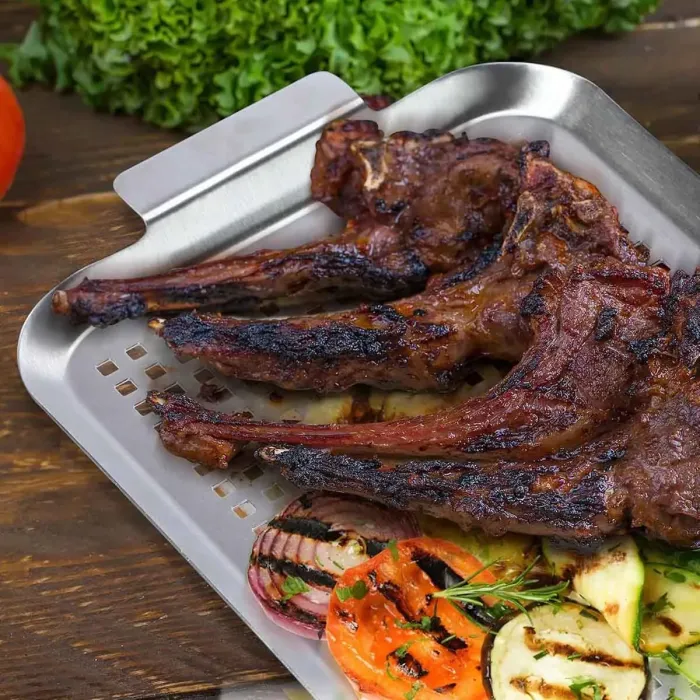 Перфорований вок-деко 41,8 x 2,5 x 25,3 см GRILLI 777625 - зображення 5