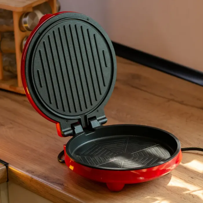 Піца мейкер електрична 1000 Вт з антипригарним покриттям і подвійним нагріванням Sokany SK-08013 (SK-08013) - изображение 8