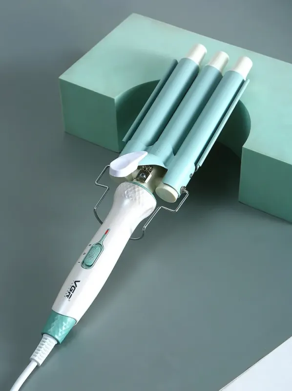 Плойка для волосся потрійна з регулятором температури керамічна VGR HP-V-595 (HP-V-595) - изображение 7